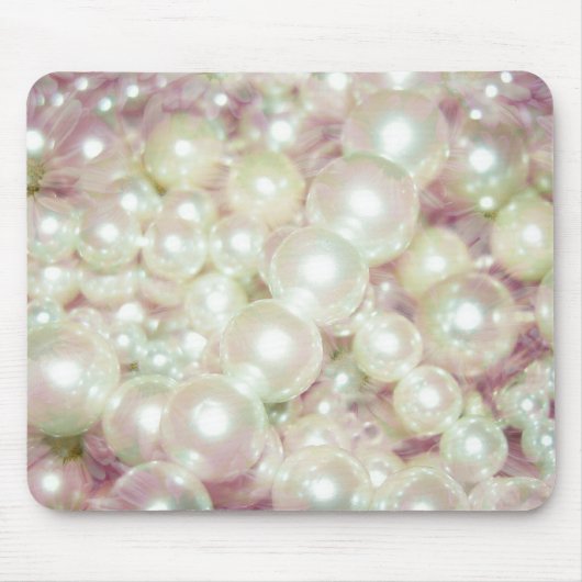 Perlen und rosa Daisy Mousepad (Vorne)