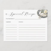 Perlen und Rose Brautparty Rezept Begleitkarte (Vorderseite)