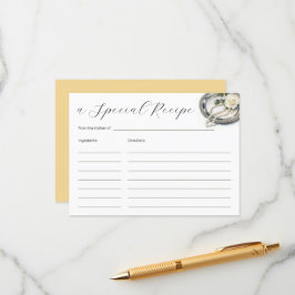 Perlen und Rose Brautparty Rezept Begleitkarte