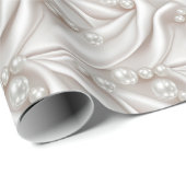 Perlen und Satin Geschenkpapier (Rolleneckpunkt)