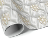 Perlen und Satin Geschenkpapier (Rolleneckpunkt)