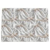 Perlen und Satin Große Geschenktüte (Vorderseite)