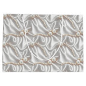 Perlen und Satin Große Geschenktüte (Rückseite)