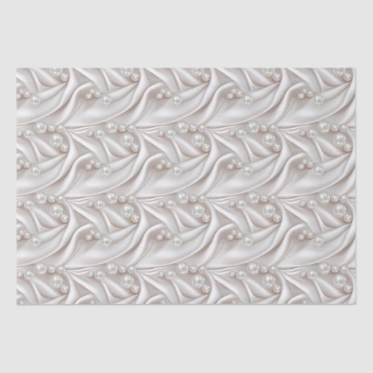 Perlen und Satin Seidenpapier (Vorderseite)