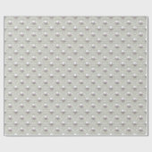 Perlen und Spitzen Geschenkpapier (Flach)