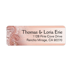 Perlen und Spitzen Pollenrosa