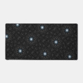 Perlen und Spitzen-Schwarz-Weiß-Schreibtischmatten Schreibtischunterlage (Vorderseite)