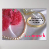 Perlen und Teamwork Poster von tgallery (Vorne)