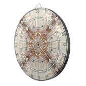 Perlen-Verzierungen Dartboard Dartscheibe (Vorderseite rechts)