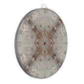 Perlen-Verzierungen Dartboard Dartscheibe (Vorderseite Links)