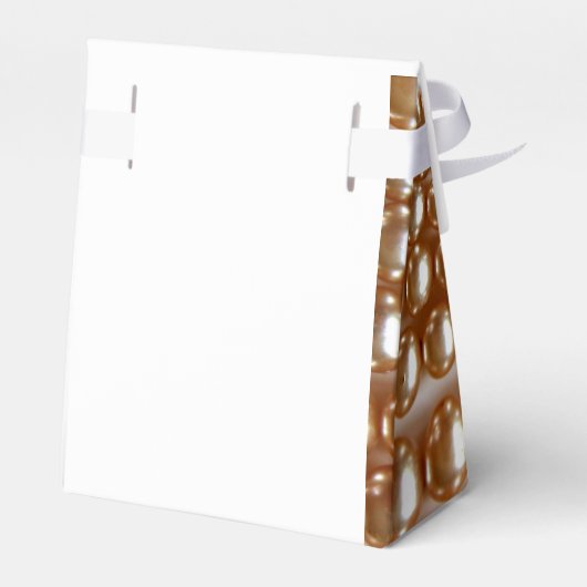 Perlen - Vintager Schmuck Geschenkschachtel (Rückseite)