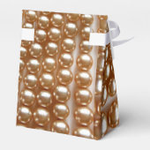 Perlen - Vintager Schmuck Geschenkschachtel (Rückseite)