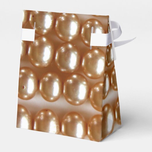 Perlen - Vintager Schmuck Geschenkschachtel (Rückseite)