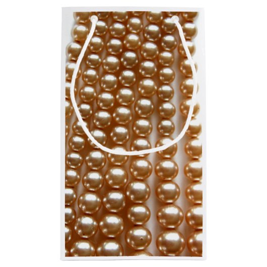 Perlen - Vintager Schmuck Kleine Geschenktüte (Rückseite)