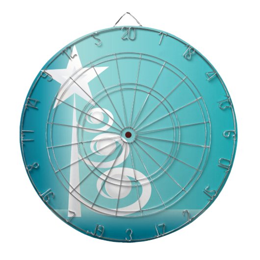 Perlen zu Weihnachten Dartscheibe (vorne)