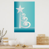 Perlen zu Weihnachten Poster (Küche)
