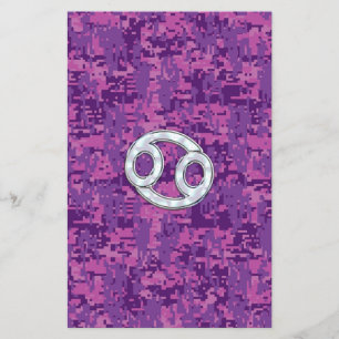 Perlenähnliches Krebs-Sternzeichen auf Digital-Tar Flyer