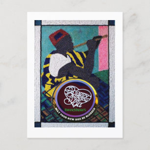 Perlenarbeit und Handgesägtes Laubsägearbeit 13x18 Postkarte