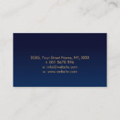 Perlenbaum - buntes Laub Visitenkarte (Rückseite)