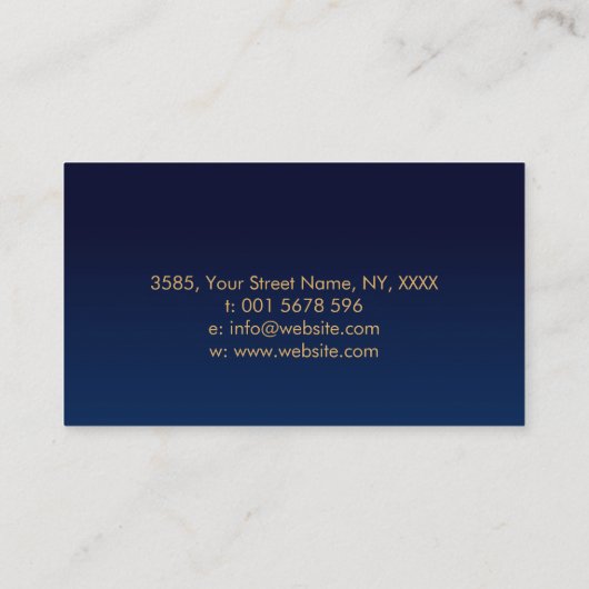 Perlenbaum - buntes Laub Visitenkarte (Rückseite)