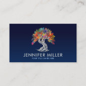 Perlenbaum - buntes Laub Visitenkarte (Vorderseite)