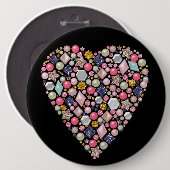 Perlendekoration Button (Vorne & Hinten)