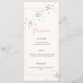 Perlendusche Menükarte (Vorderseite)