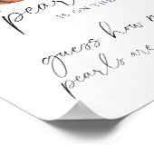 Perlendusche Rate wie viele Perlen Poster (Ecke)