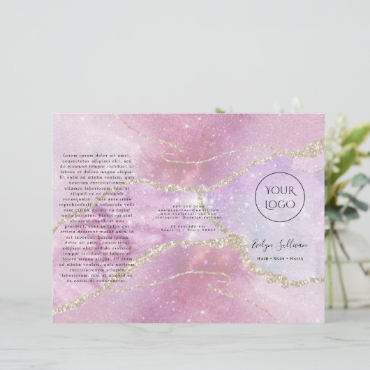 Perleneffektbroschüre für Imitate (Stehend Vorderseite)