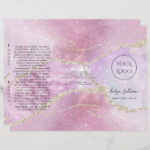 Perleneffektbroschüre für Imitate (Vorne/Hinten)