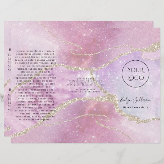 Perleneffektbroschüre für Imitate (Vorne/Hinten)