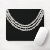 Perlenfolge auf schwarz mousepad (Mit Mouse)
