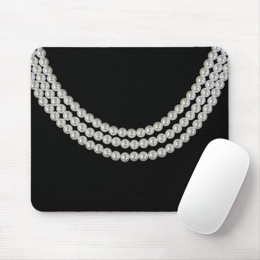 Perlenfolge auf schwarz mousepad (Mit Mouse)