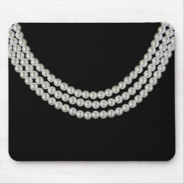 Perlenfolge auf schwarz mousepad