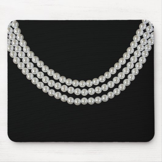 Perlenfolge auf schwarz mousepad (Vorne)
