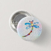 Perlenlibelle Button (Vorne & Hinten)