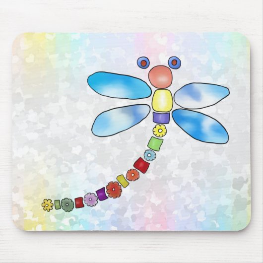 Perlenlibelle Mousepad (Vorne)