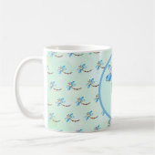 Perlenlibelle, personalisiert kaffeetasse (Links)