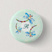 Perlenlibelle, persönlich button (Vorderseite)