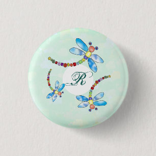 Perlenlibelle, persönlich button