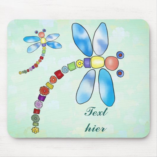 Perlenlibelle, persönlich mousepad (Vorne)