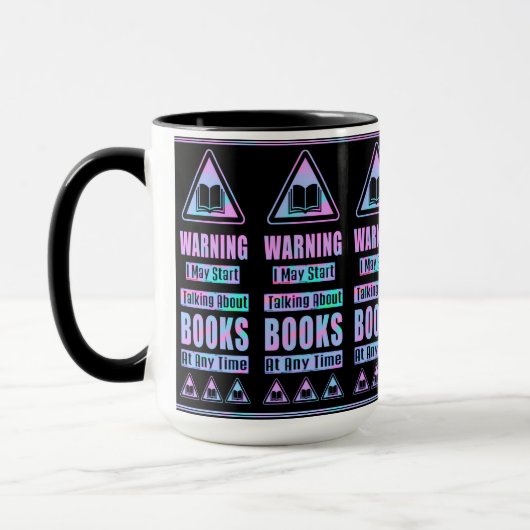 Perlenliebhaber-Warnschild Tasse (Links)
