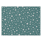 Perlenmuster auf transformierendem Türkis-Hintergr Tischdecke (Vorderseite (Horizontal))