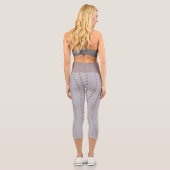 Perlenmuster Capri Leggings (Rückseite)