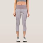 Perlenmuster Capri Leggings (Vorderseite)