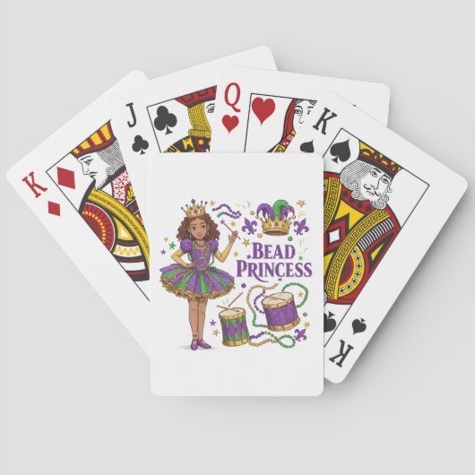 Perlenprinzessin - Mardi Gras Spielkarten (Rückseite)