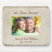 Perlenrahmen auf gestresste Textur Mousepad (Vorne)