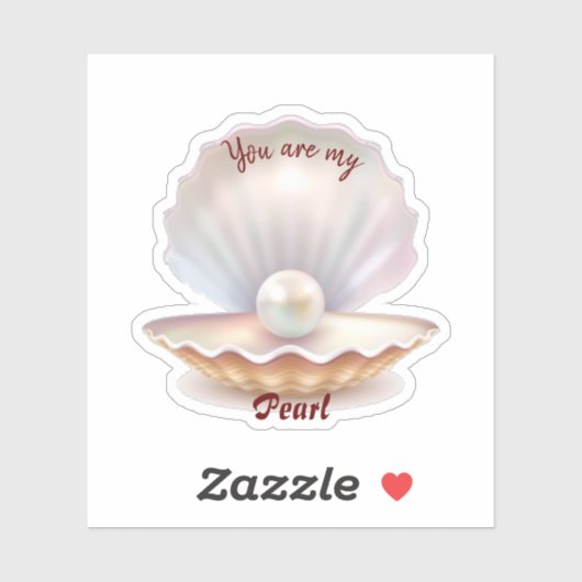 Perlenschnitt Aufkleber (Blatt)