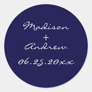 Perlensticker der 1920er Jahre - blau Runder Aufkleber