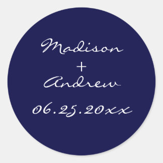 Perlensticker der 1920er Jahre - blau Runder Aufkleber